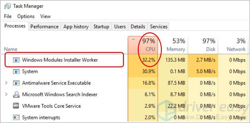 Windows Modules Installer Worker вызывает высокую загрузку процессора — как решить проблему