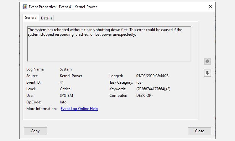 Как исправить ошибку Windows Kernel Power